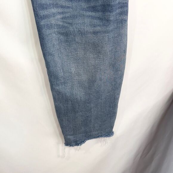 Lane Bryant Plus Size 20 Jeans‎ Ripped Distressed Raw Hem Skinny Stretch 475 - Picture 9 of 13